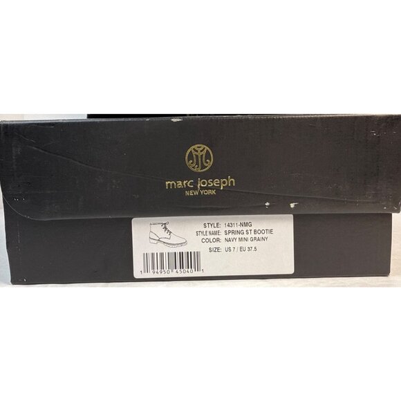 Marc Joseph New York Women's Spring Street  Leather Bootie Navy Mini 7 M - Picture 12 of 13